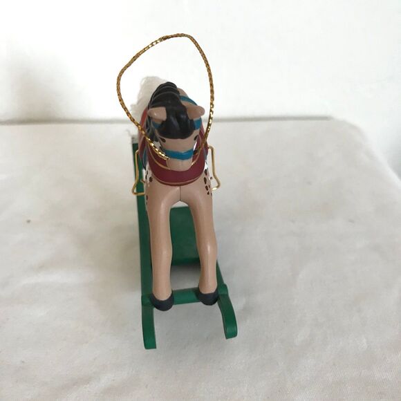 VTG Hallmark Keepsake Collector Series Christmas Ornament 1995 Rocking Horse - Picture 8 of 9
